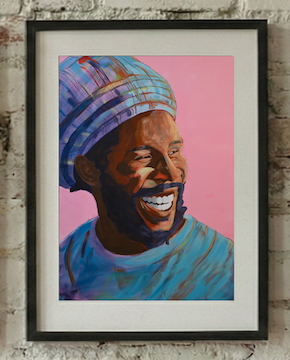 Chronixx limited print framed