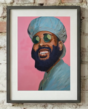 Protoje limited print framed